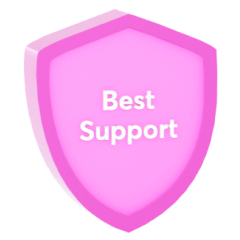 Best support badge icon